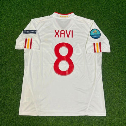 Xavi Hernandez Spain EURO 2012 Final Retro Football Jersey