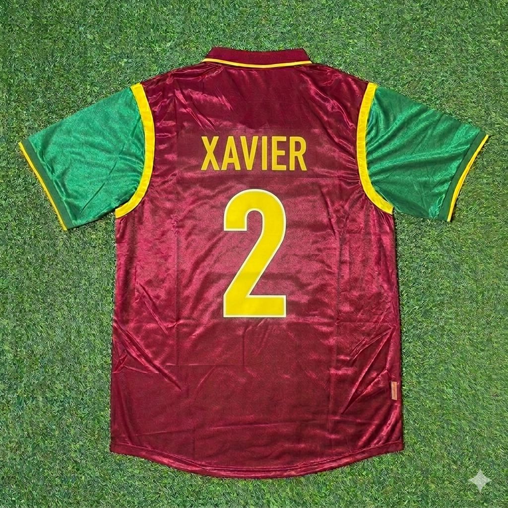 Portugal World Cup 1998 Abel Xavier #2 Retro Football Jersey