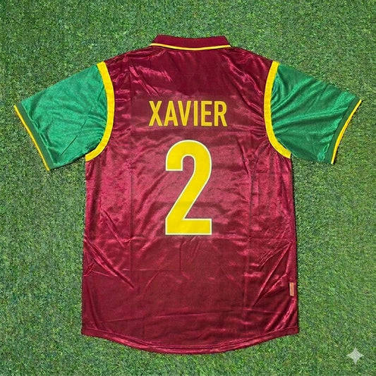 Portugal World Cup 1998 Abel Xavier #2 Retro Football Jersey