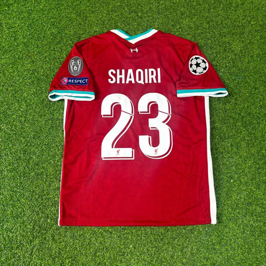 Xherdan Shaqiri 23# Liverpool 2019 2020 Home Retro Football Jersey Kit