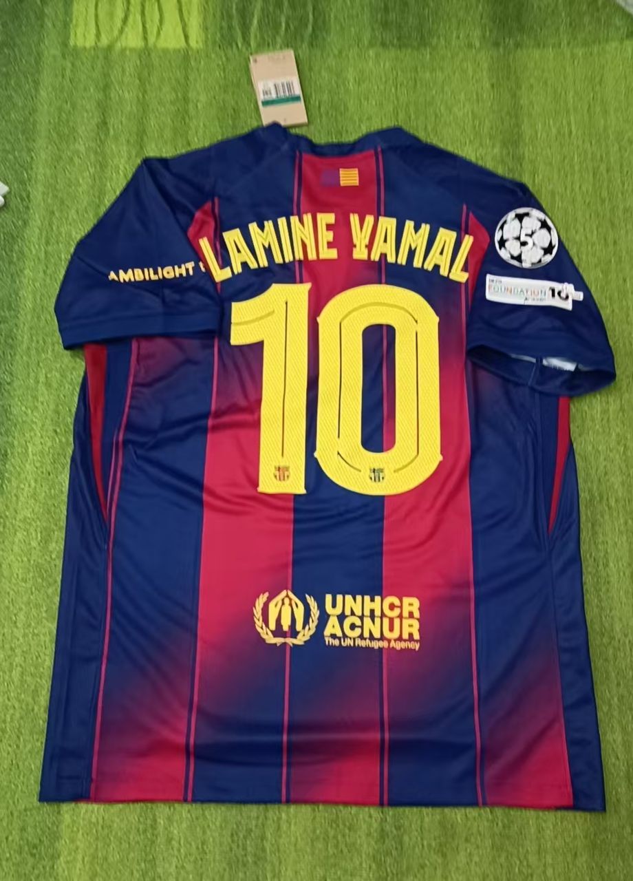 Lamine Yamal Barcelona Home Number 10 Home 2026 Football Jersey
