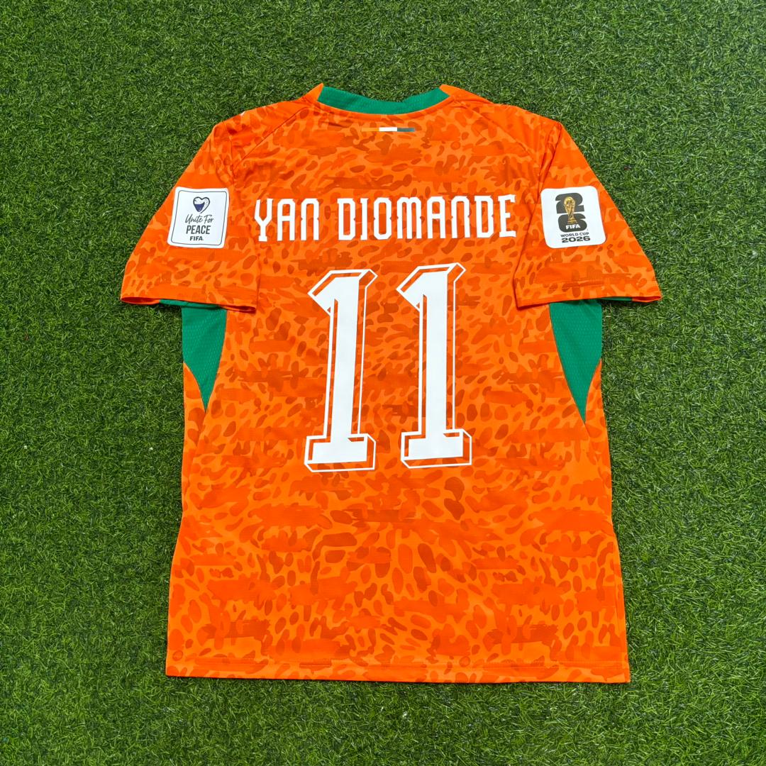 Yan Diomande Ivory Coast World Cup 2026 Football Jersey Trikot Maillot