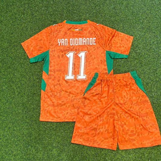 Ivory Coast World Cup 2026 Yan Diomande Kids Kit Football Jersey