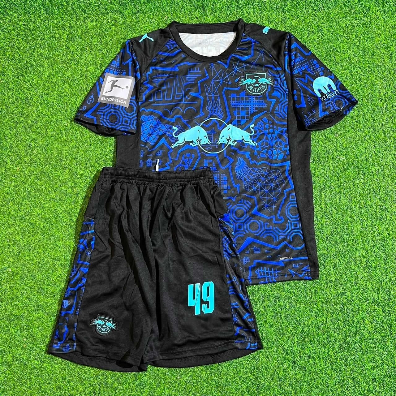 Yan Diomande #49 RB Leipzig Kids Football Jersey