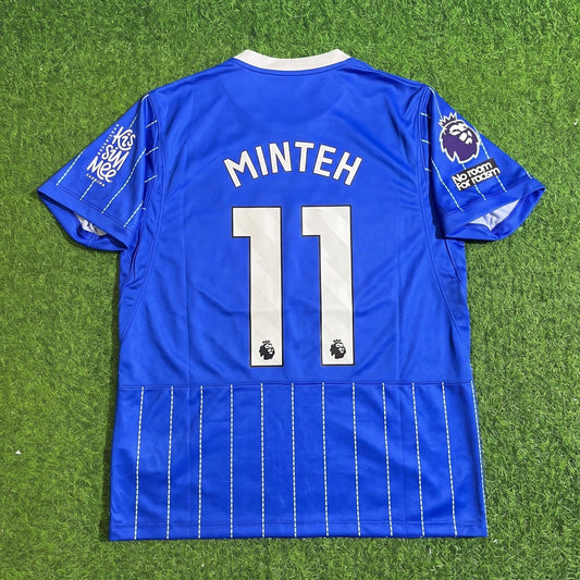 Brighton 2026-2027 Yankuba Minteh #11 Home Blue Football Jersey