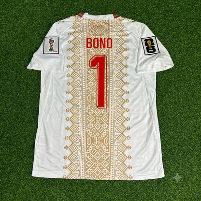 Morocco World Cup 2026 Yassine Bounou Away White Football Jersey