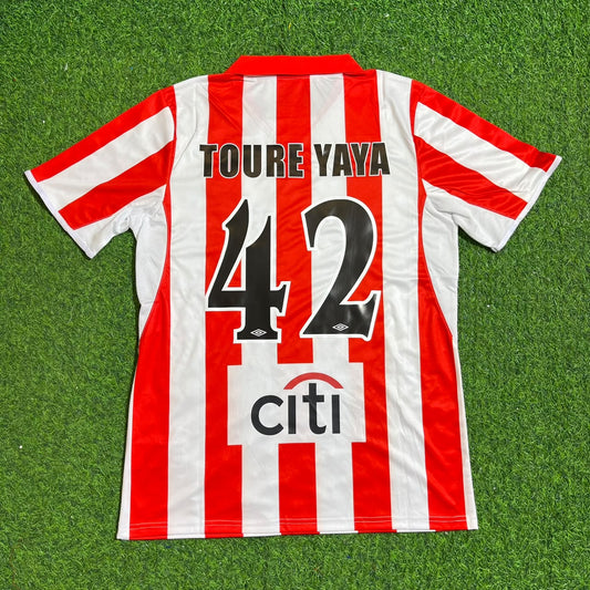Yaya Toure Olympiacos Special Retro Home Football Jersey