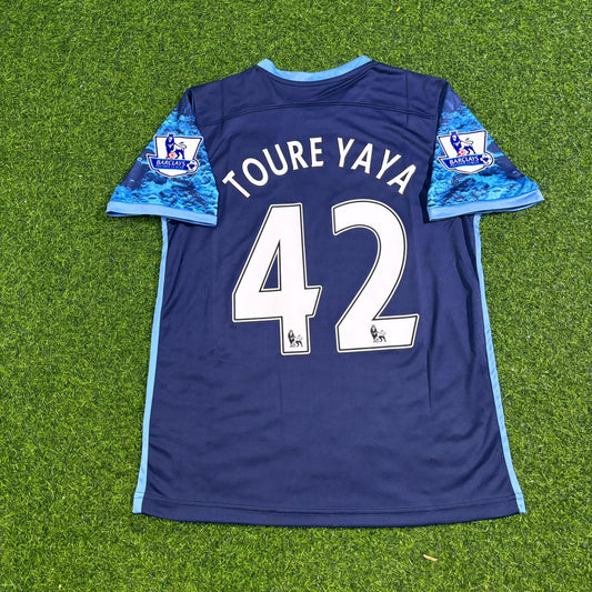 Yaya Touré 42- Manchester City 2016 2017 Season Retro Football Jersey