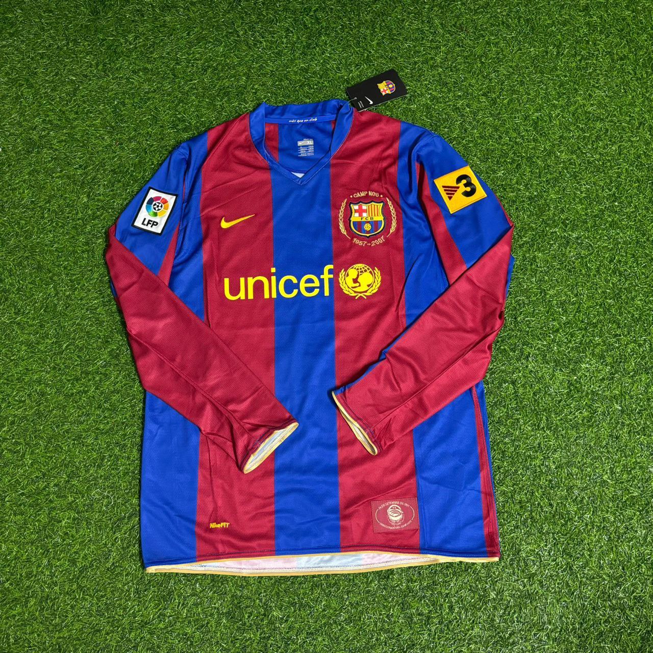Yaya Toure Barcelona 2007 Retro Football Jersey Kit
