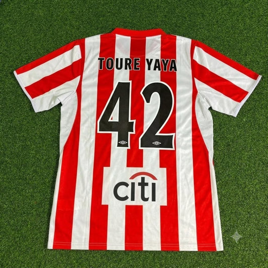 Yaya Toure Olympiacos Special Retro Home Football Jersey