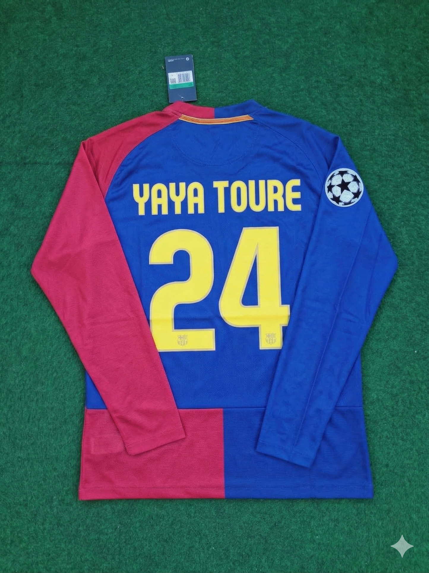 Yaya Toure Barcelona 2009 Champions League Final Retro Football Jersey