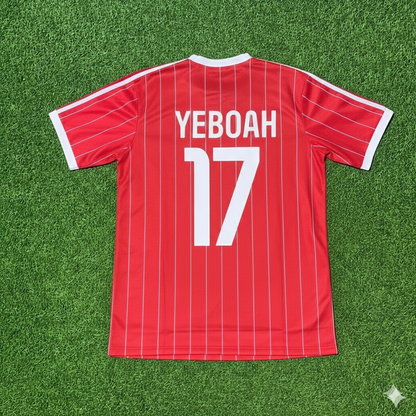 Tony Yeboah Hamburger SV Rotes Heimtrikot Retro Fußballtrikot Jersey