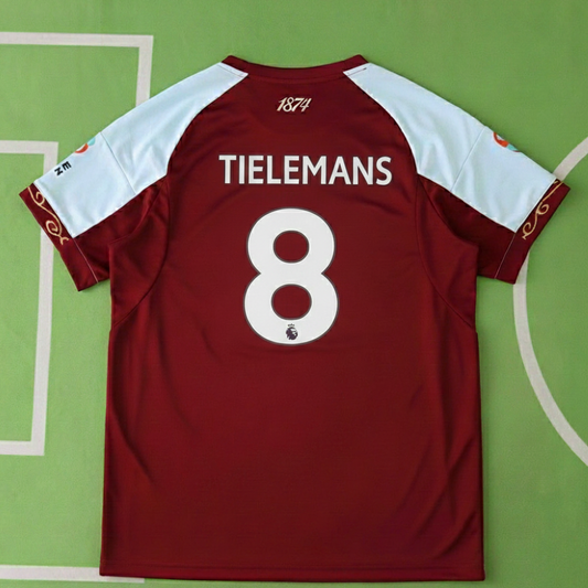 Youri Tielemans 8- Aston Villa 2026 Home Football Jersey