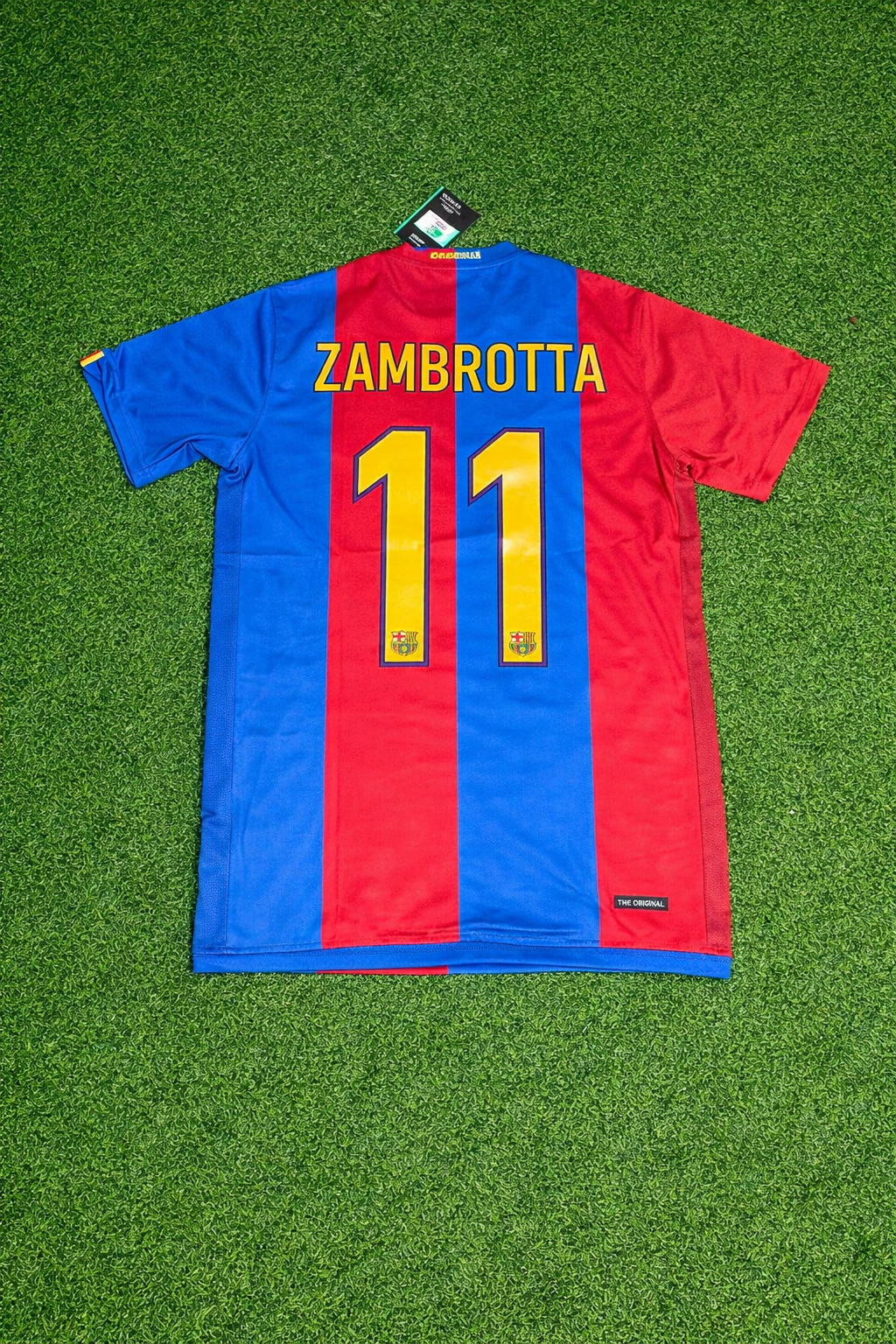 Gianluca Zambrotta Barcelona 2006/2007 Home Retro Football Jersey Kit