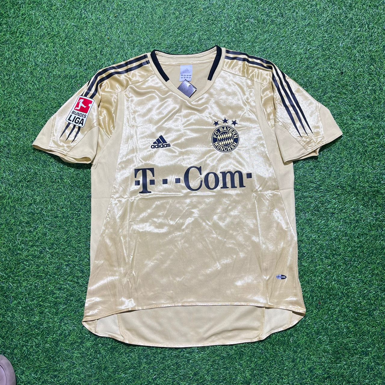 Ze Roberto Bayern München 2004/05 Retro Golden Fußballtrikot Set Jersey