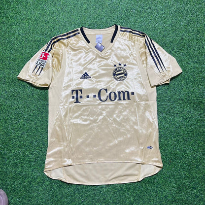 Ze Roberto Bayern München 2004/05 Retro Golden Fußballtrikot Set Jersey
