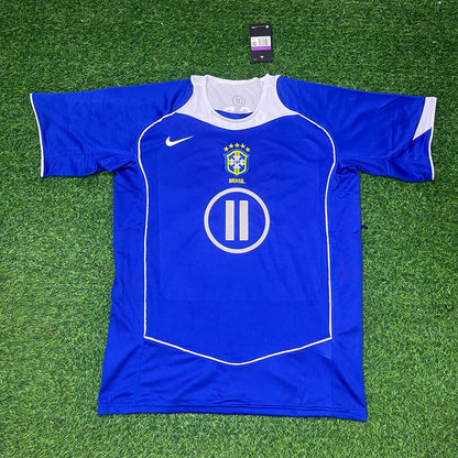 Ze Roberto Gaucho Brazil 2004 Blue Retro Football Jersey Collection