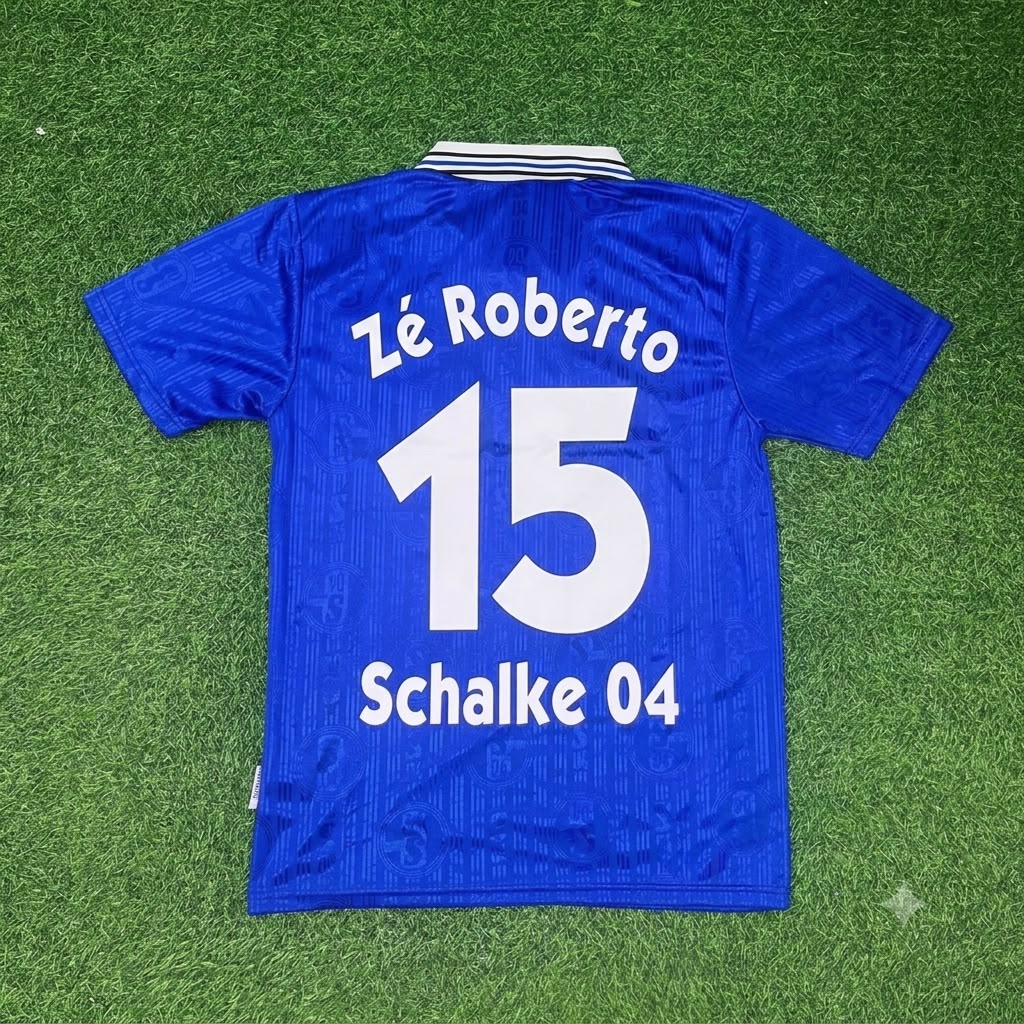 Ze Roberto Schalke 04 Heim Retro Fußballtrikot Jersey