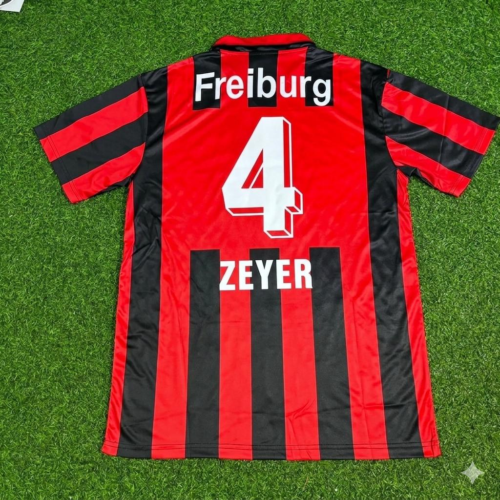 Andreas Zeyer SC Freiburg 1994-1995 Retro Football Jersey Kit