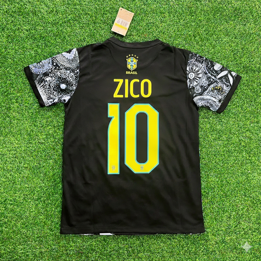 Zico Brazil Iconic Retro Football Jersey