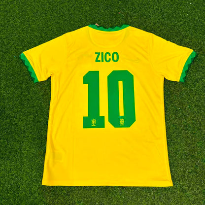 Zico Brazil Football Retro Football Jersey