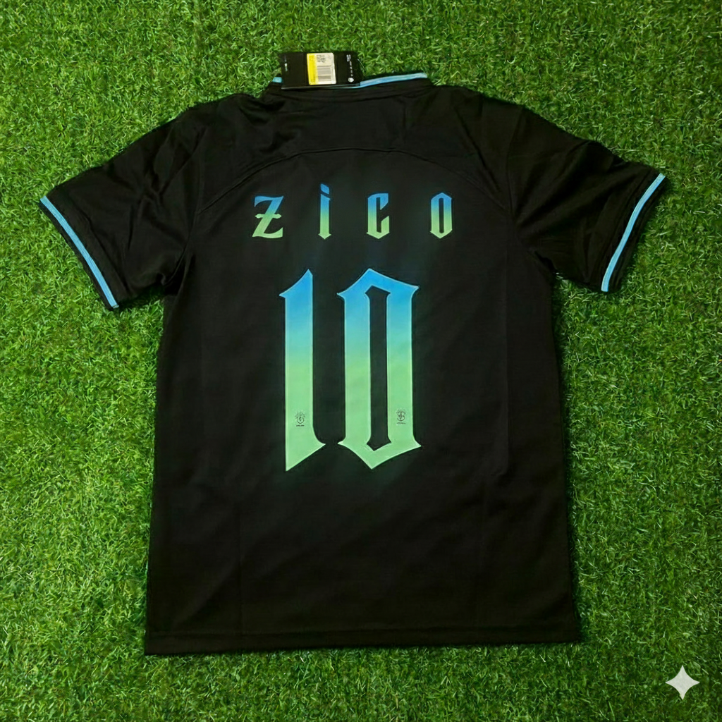 Zico Brazil Retro Football Jersey