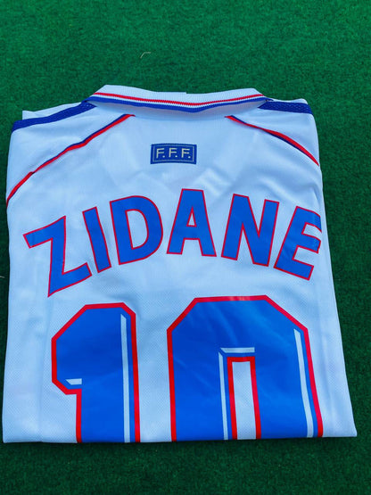 Zinedine Zidane France 1998 World Cup Retro Football Jersey Kit