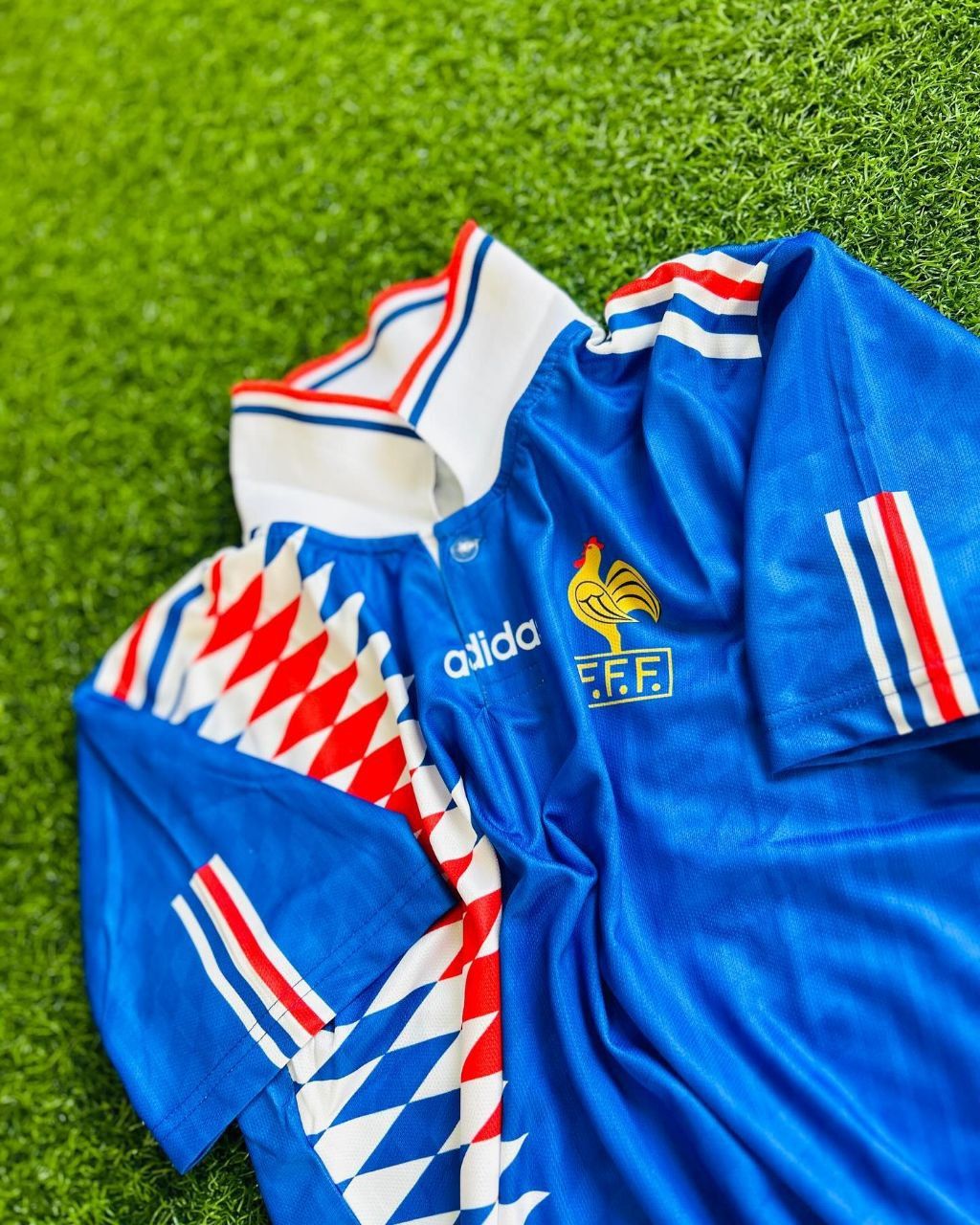 Zinédine Zidane France 1994 World Cup Retro Football Jersey Kit