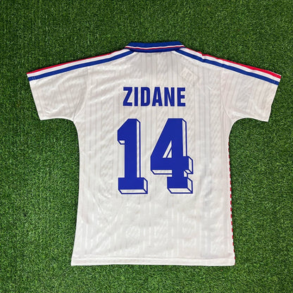 Zinedine Zidane France 1994 USA World Cup Retro Football Jersey Kit