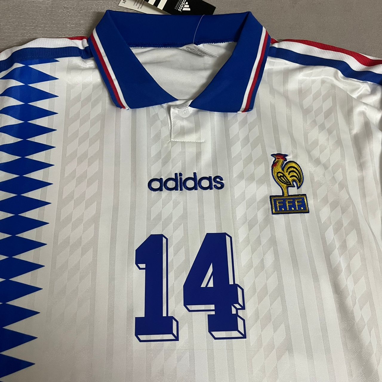 Zinedine Zidane France 1994 USA World Cup Retro Football Jersey Kit
