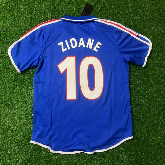 Zinedine Zidane France 2000 2002 Retro Football Jersey