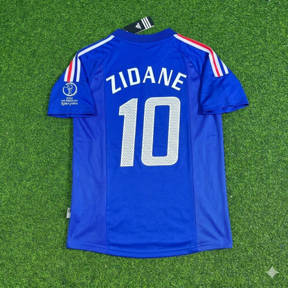 France World Cup 2002 Zinédine Zidane #10 Retro Football Jersey
