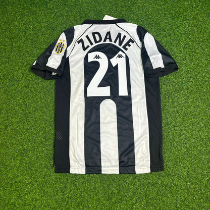 Zinedine Zidane Juventus 1997-1998 Home Retro Football Jersey Kit