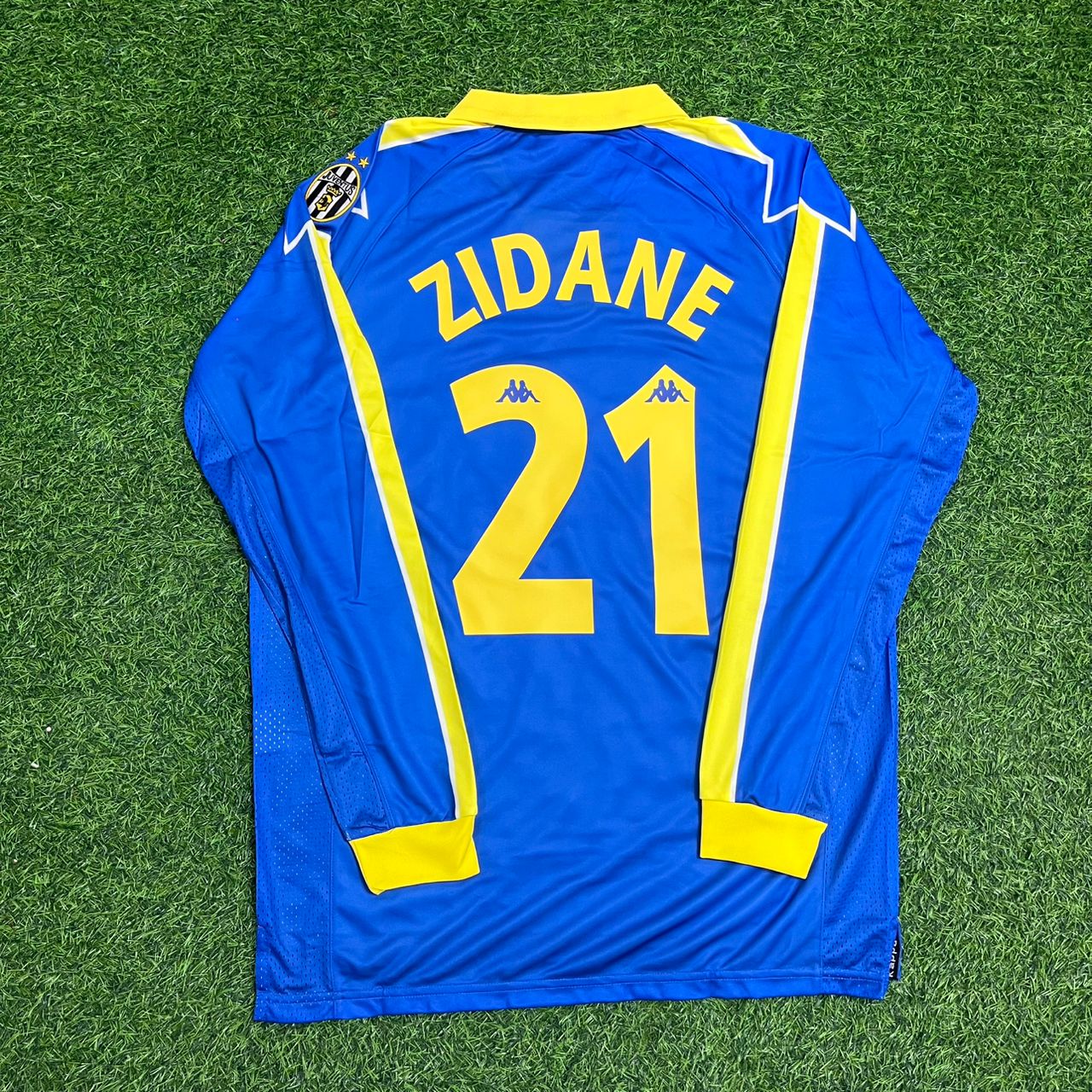 Zinedine Zidane Juventus 1997 1998 Long Sleeve Retro Football Jersey Kit