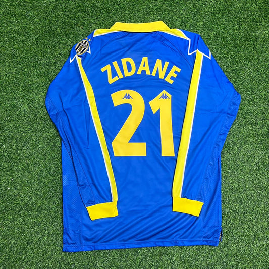 Zinedine Zidane Juventus 1997 1998 Long Sleeve Retro Football Jersey Kit