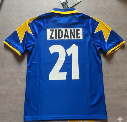 Zinedine Zidane 21 Juventus 1995 1997 Retro Football Jersey Kit