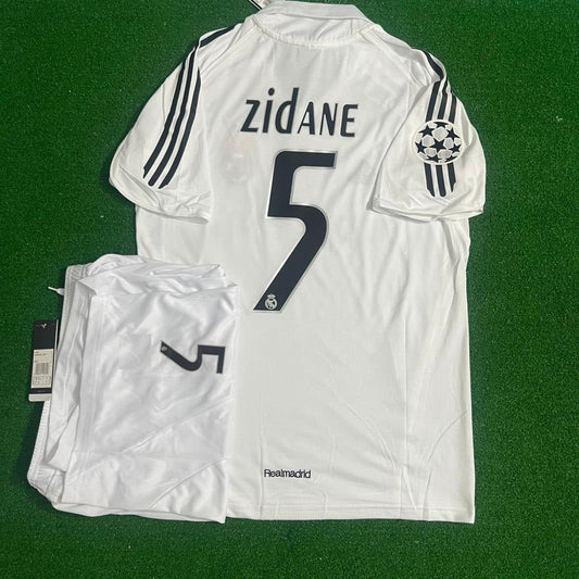 Zinedine Zidane Real Madrid 2005 2006 Football Jersey Kit