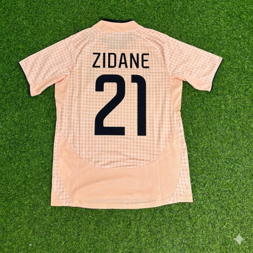 Zinedine Zidane 21 Juventus Away Retro Football Jersey Kit
