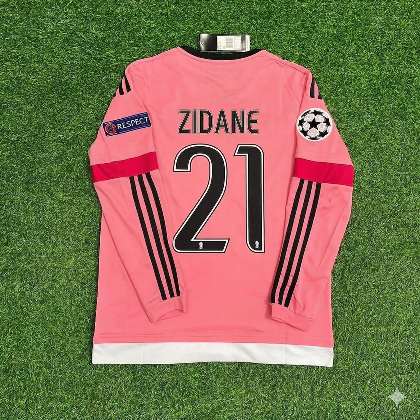 Zinedine Zidane Juventus Pink Retro Pink Football Jersey