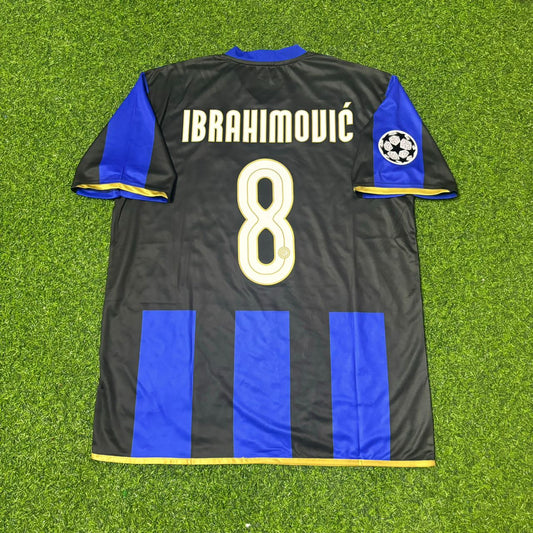 Zlatan Ibrahimović #8 Inter Milan 2008/09 Retro Football Jersey Kit