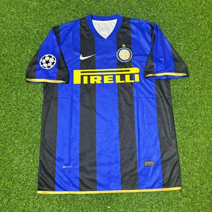 Zlatan Ibrahimović #8 Inter Milan 2008/09 Retro Football Jersey Kit