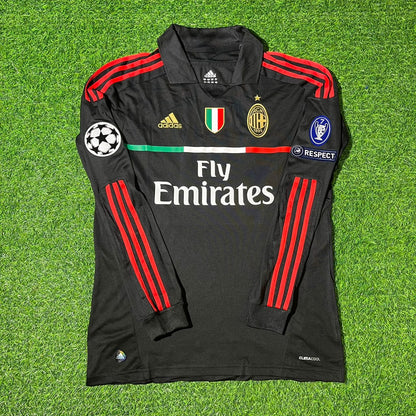 Filippo Inzaghi AC Milan 2011/12 Red & Black Retro Football Jersey Collection