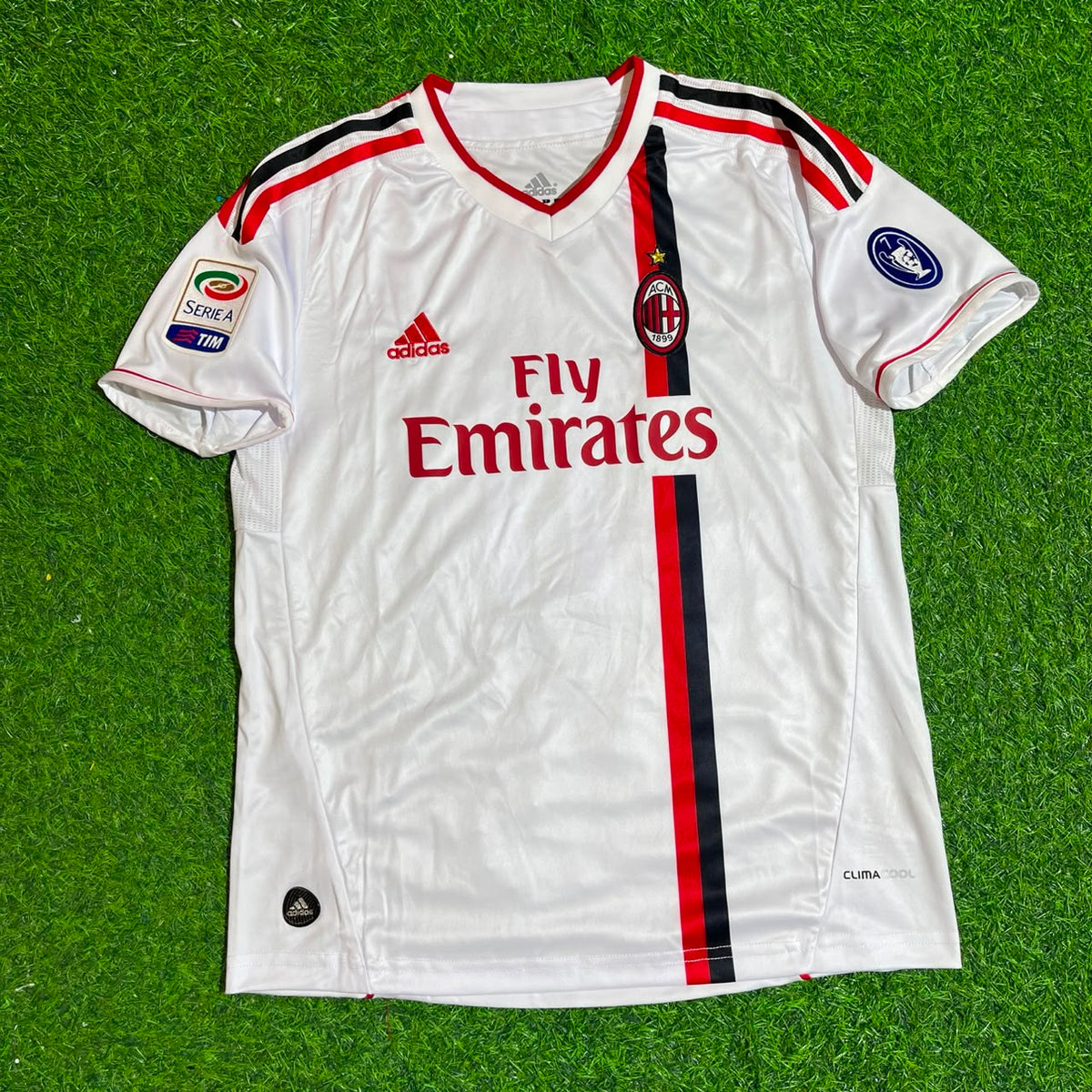 Zlatan Ibrahimović #11 Milan 2011 2012 White Away Retro Kids Football Jersey