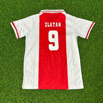 Zlatan Ibrahimović Ajax 2000s White Retro Football Jersey Kit