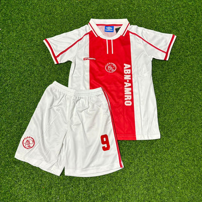 Zlatan Ibrahimović Ajax White Kids Retro Football Jersey Kit
