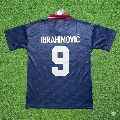 Zlatan Ibrahimovic #9 Ajax Away Retro Football Jersey Kit