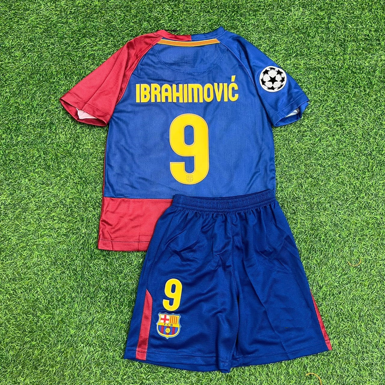 Zlatan Ibrahimović Barcelona 2009 Final Retro Kids Football Jersey Collection