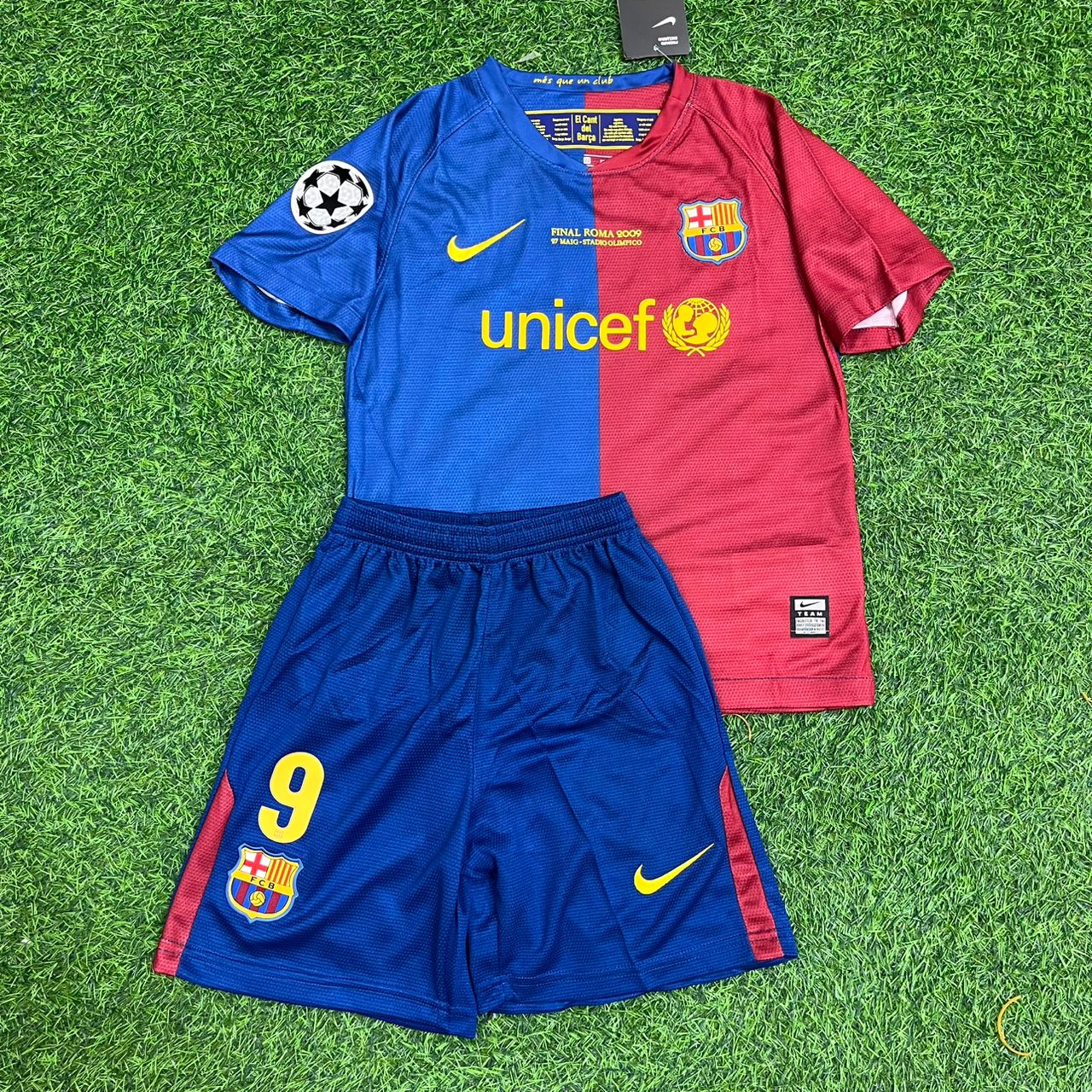 Zlatan Ibrahimović Barcelona 2009 Final Retro Kids Football Jersey Collection