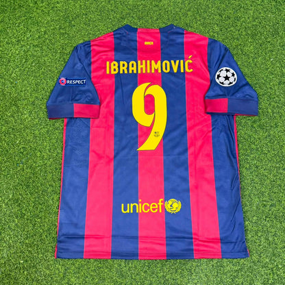 Zlatan Ibrahimovic Barcelona Retro Champions League Football Jersey