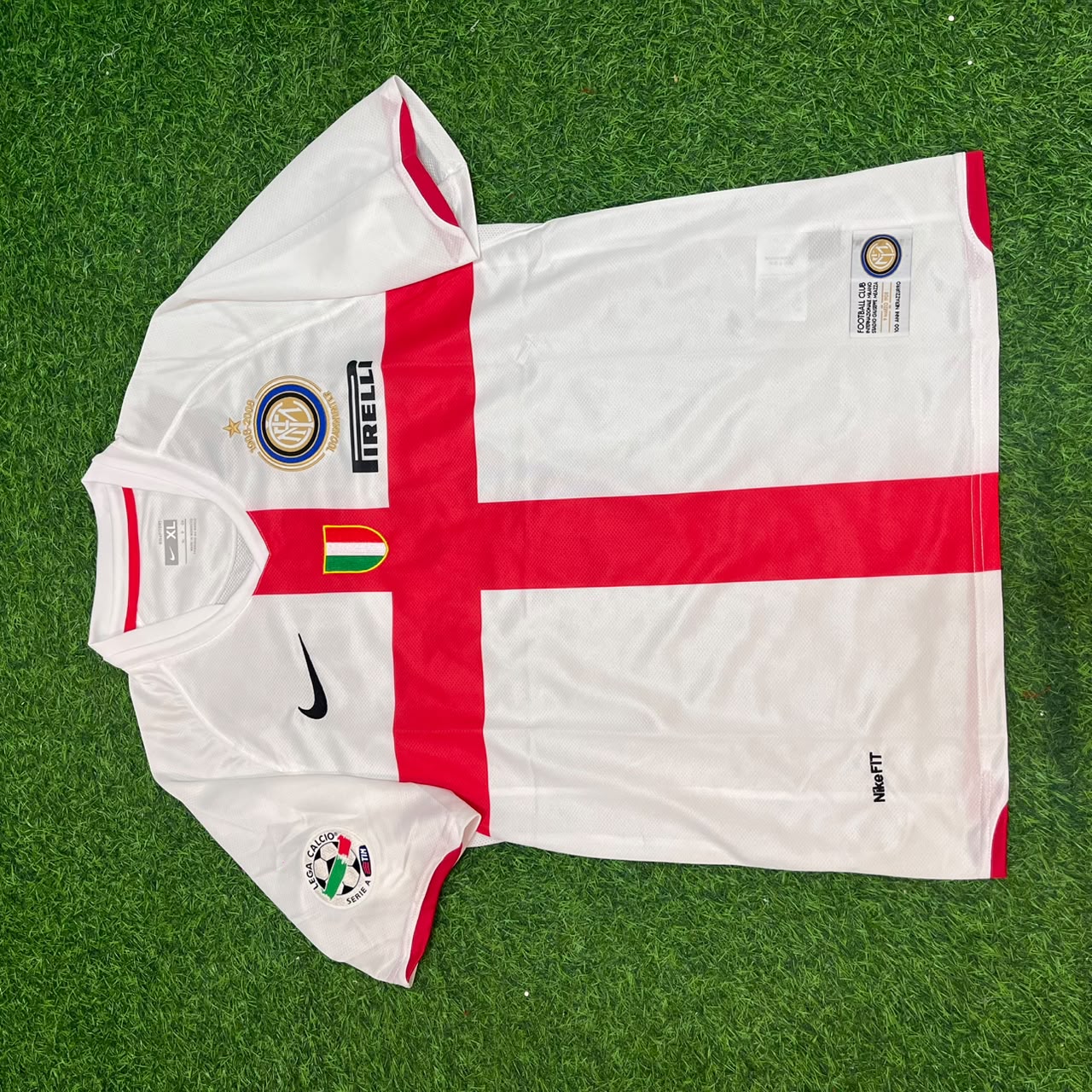Zlatan Ibrahimović #8 Inter 2007- 2008 Season Away White Red Retro Football Jersey